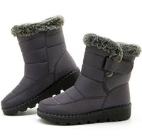 Women's Waterproof Insulated Snow Boots | Fur Cuff Winter View 12
