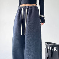 Women's Wide Leg Sweatpants | Oversized Fleece Lounge Detail