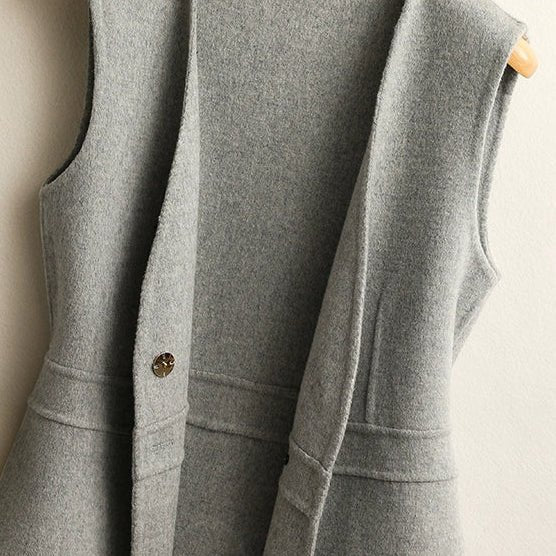 Women's Wrap Front Knit Vest | V-Neck Tailored Fit Full
