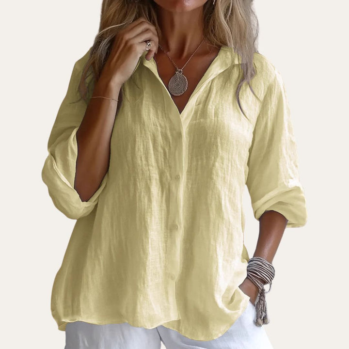 Damen Leinenhemd Casual | Vestea