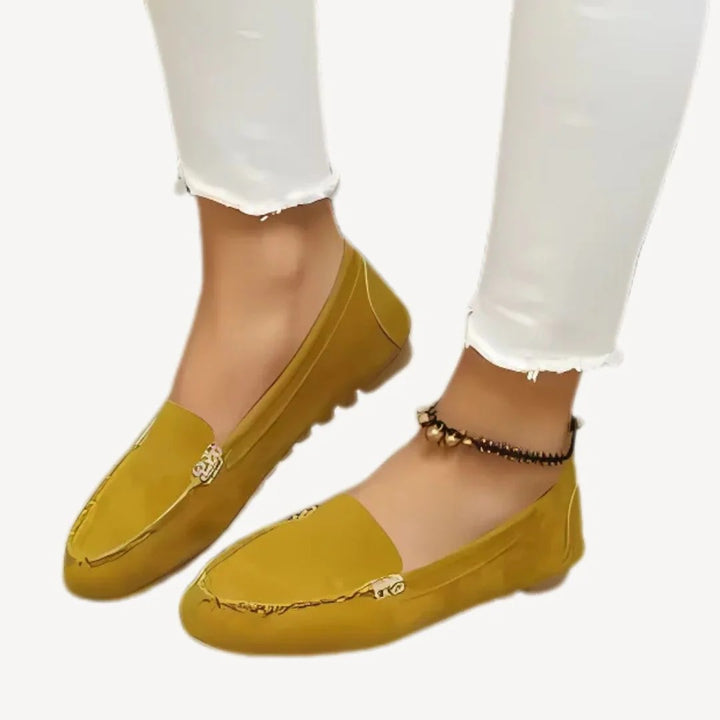 Damen Leder Orthopädische Slipper Ballerinas | Vestea